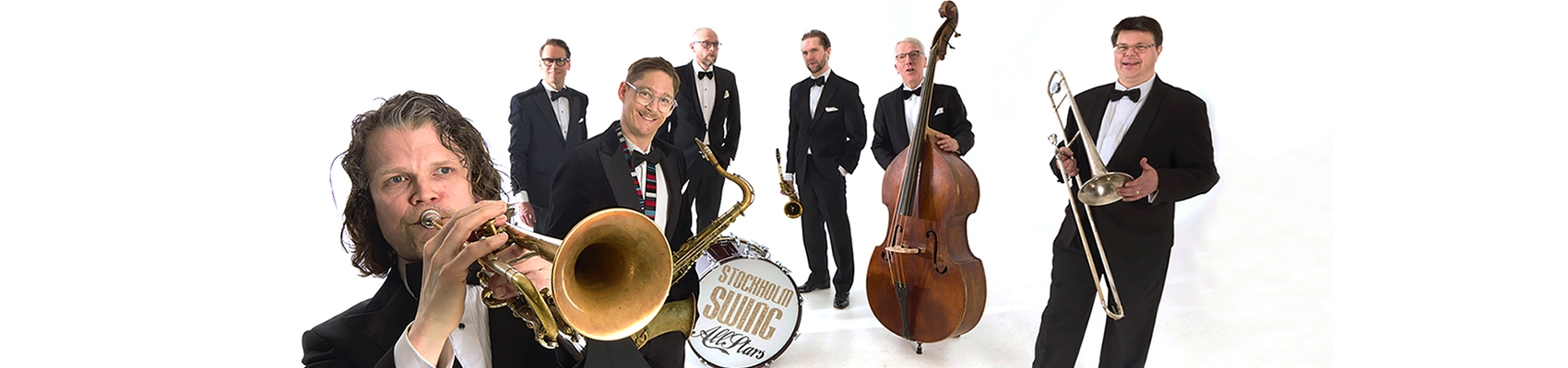 Sommar i trägårn  - Stockholm Swing All Stars.
Torsdag 31 juli 2025 kl. 19.00.
Stadsträdgården, Lidköping